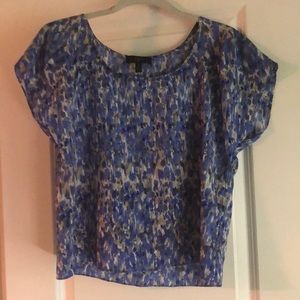 Aqua multicolored top